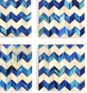 แผ่นรองแก้วน้ำชาทรงสี่เหลี่ยมทำจากไม้วอลนัท ฝังลายกระดูก ขัดเงาด้วยมือ เป็นมิตรต่อสิ่งแวดล้อม ดีไซน์คลาสสิก เหมาะสำหรับใช้ในบ้านและห้องครัวอย่างมีระดับ - Product Image 2