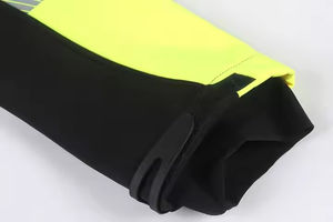 Veste de sécurité haute visibilité imperméable à col montant, fermeture éclair, personnalisable, haute qualité, service OEM en gros, tissu Cordura pour hommes - Product Image 6