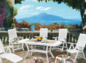 Mesa de Comedor de Patio para Exteriores, Resistente a los Rayos UV, Ecológica, de Plástico PP Duradero, Certificada ISO9001 y TUV Italiana, para Hospitales y Ocio - Product Image 4