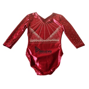 ชุดลีโอตาร์ดหนัง PU เงาสูงสำหรับยิมนาสติก ชุดฝึกซ้อมสำหรับการแข่งขัน ประดับด้วยคริสตัล เหมาะสำหรับการแสดงเต้นรำ สำหรับเด็กหญิงและผู้หญิง สำหรับการสั่งซื้อจำนวนมาก - Product Image 3