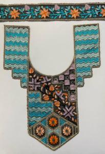 Parches de cuello bordados personalizados de alta calidad para prendas de vestir apliques de escote decorativos para coser para vestidos Kurtis Tops étnicos - Product Image 5