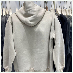 Sudadera con capucha de algodón 100% de peso pesado para hombres más populares Precio de fábrica Logotipo personalizado 3D para cantidad de técnica bordada con estampado de hojaldre - Product Image 3