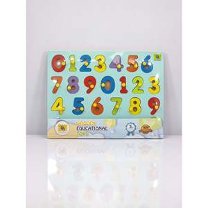 Rompecabezas Educativo 3D de Números del 0 al 9, de Plástico y Madera, con Símbolos, para Armar - Product Image 1