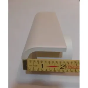 Radio de cerámica Rosa Suave mate/tapa de barro Bullnose Trim Florida Tile 1 Pc. Nuevo acento mural - Product Image 1