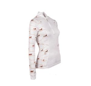 Hauts d'équitation à manches longues de qualité supérieure, couche de Base de compétition équestre pour femmes - Product Image 2