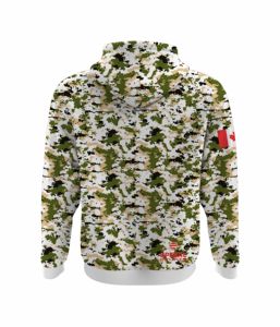 Sudadera con Capucha Unisex Personalizada con Camuflaje, Impresión Completa por Transferencia Térmica, 100% Poliéster, Suave, Corte Regular, Bolsillo de Forro Polar, Transpirable - Product Image 3