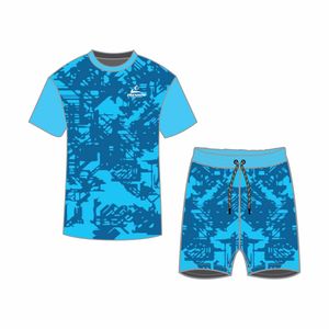 Ensemble décontracté d'été pour homme, tissu 100% polyester, vêtements de sport à séchage rapide, streetwear - Product Image 2