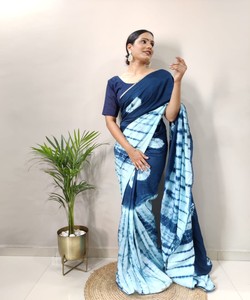 Sari Silk prêt à porter vêtements de mariage de fête indiens en prix de gros broderie traditionnelle travail banarasi khadi - Product Image 2