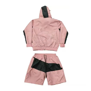 ชุดเสื้อกันลมโพลีเอสเตอร์ไนลอนสั้นชุดสั้นออกแบบโลโก้ได้ตามต้องการ - Product Image 2