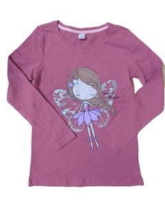 Camiseta de Manga Larga de Algodón Casual para Mujer, Ecológica, Hecha en Bangladesh, con Estampado Digital, Proveedores de Impresión Personalizada al por Mayor - Product Image 1