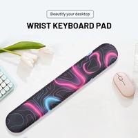 Tapis de souris de jeu à lignes simples et lumineuses Tapis de bureau antidérapant réduit Tapis de bureau en mousse à mémoire de forme Tapis de clavier pour le bureau et la maison