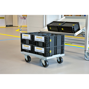 KLT Snapper ESD Porta Etichette / Porta Kanban 1/4 DIN A4, Trasparente, 50 pz / Confezione.- KLT-SNAP-ESD/20 - Product Image 2