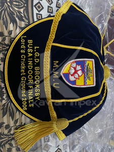 Casquette de rugby internationale en velours Casquette de rugby personnalisée Vente en gros Casquettes d'honneurs Fabricant et fournisseur - Product Image 2