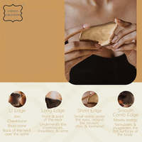 Outil de Gua Sha en métal doré avec logo privé personnalisé OEM 100% rouleau de visage naturel masseur des yeux zone de massage du cuir chevelu