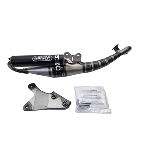 Sistema di Scarico Arrow per Aprilia SR 50 2002-2003 e CD 33509EN, Nuovo Sistema di Scarico Moto Omologato Nero - Product Image 1