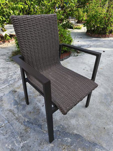 Chaise d'appoint en bois tressé en noyer noir, design moderne, chaise naturelle, mobilier d'extérieur - Product Image 6