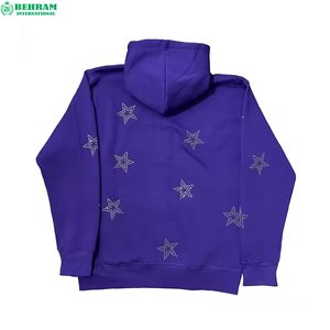 Sudaderas con Cremallera Unisex al por Mayor, 100% Algodón, Ligeras, Transpirables, Ropa de Invierno en Diferentes Colores con Pedrería para el Trabajo - Product Image 6