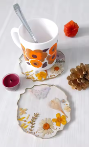 Posavasos de resina de lujo personalizado de alta calidad, diseño único para taza de té y café, tamaño ecológico y opciones de Color, artesanías de resina - Product Image 2