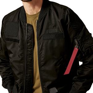 2025 personnalisé de haute qualité hommes décontracté Bomber veste nouveau Style haute rue Stand motif hiver Collection hommes vestes - Product Image 4