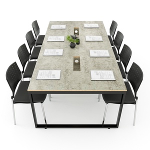 Ministral Contemporary 240x120cm Rectangular Plywood Conference <b>Table</b> <b>Office</b> & School Furniture Adjustable Features for Hotels - Product Image 3