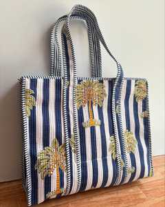 Wholesale Lot Indian Cotton <b>Quilted</b> Bags Handmade Shopping Bag Leaf Printed Women Bohemian Style Handbags Fashion Casual Bags - Product Image 1