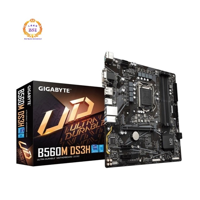 Ready to Ship B560M DS3H ATX Gaming Motherboard Support CPU LGA1200 I5 10500  RTX3060 Graphics Card