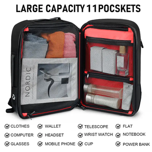 Sac à dos de bureau de voyage d'affaires de luxe en ligne de grande capacité de conception professionnelle pour les hommes - Product Image 3