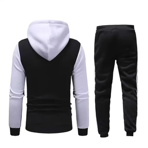 Chándal de entrenamiento personalizado negro de dos piezas, ropa deportiva, chándal deportivo para hombre, chándal para correr - Product Image 6