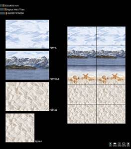 Carreaux muraux émaillés en céramique de qualité supérieure Taille 300X450mm Finition brillante Conception de ferme durable antibactérienne résistante à l'acide - Product Image 3