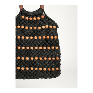 Bolso de algodón hecho a mano popular Bolso de mano de macramé moderno de alta calidad para mujer al precio más bajo - Product Image 4