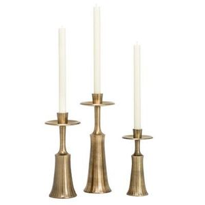 Juego de 2 candelabros de metal de diseño y portavelas para decoración de sala de estar - Product Image 2