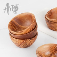 ArtisRaw Moderne Ecologische Handgemaakte Olijfhouten Schalen Klein Tafellaat Servies Fruit Schaal Huisdecoratie Kartonnen Verpakking Model