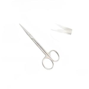 Tijeras desechables Iris Hoja recta 11,5 cm Top Premium Primeros auxilios Acero inoxidable Tijeras quirúrgicas de un solo uso Instrumentos - Product Image 1