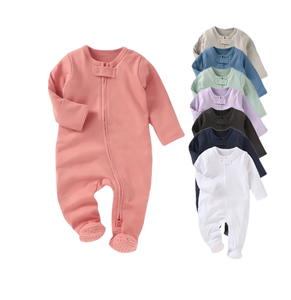 Nouveauté, combinaison zippée en coton biologique pour nourrissons, barboteuse douce à usage quotidien pour tout-petits garçons - Product Image 1