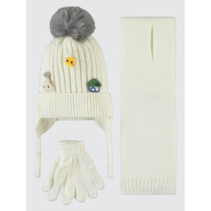 Girls Preschool Accessories <b>Set</b> <b>Scarf</b> Beanie & <b>Gloves</b> - Product Image 1