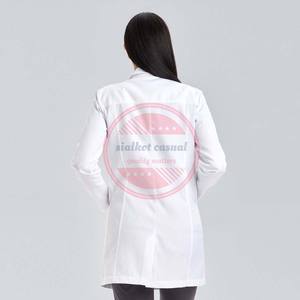 เสื้อโค้ทห้องแล็บสำหรับทั้งชายและหญิงเสื้อโค้ทผ้าฝ้ายออกแบบโลโก้ได้ตามต้องการ - Product Image 4