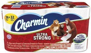 Ultra Strong Bathroom Tissue, 2-Ply, 154 <b>Sheets</b>/Roll, 16 Rolls/Carton - Product Image 5