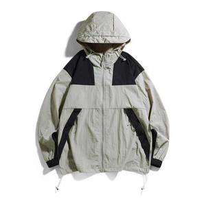 Veste coupe-vent en nylon avec logo personnalisé Veste courte à fermeture éclair personnalisée décontractée légère imperméable vierge pour hommes et femmes - Product Image 4