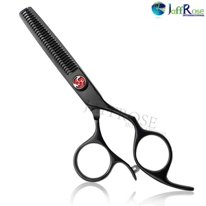 Ciseaux amincissants de cheveux de grand doigt de barbier professionnel/cisailles outil de beauté de bord de rasoir d'acier inoxydable vis de Tension réglable - Product Image 6