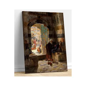Impresión en lienzo del vendedor Fida Bauernfeind junto a la puerta de la Mezquita Umayyad en Damasco - Product Image 6
