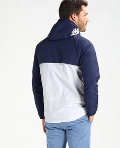 Chaqueta Cortavientos Personalizada, Larga, Delgada y Elegante, de Dos Tonos, con Capucha, de Alta Calidad para Invierno, con Parches Frontales, para Hombre - Product Image 3