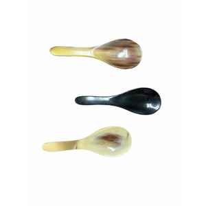 Cuillère de bar en corne naturelle de meilleure qualité, couverts en corne de buffle et de boeuf faits à la main pour restaurants et décoration de table - Product Image 3