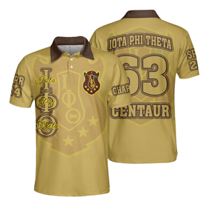 Camiseta Polo Universitaria Iota Phi Theta 1963, Fraternidad Griega, Bordada, Algodón Premium para Hombre - Product Image 3