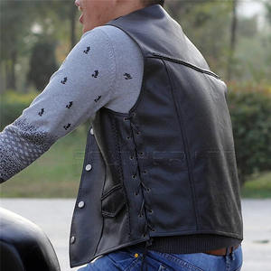 Bonne qualité 100% cuir fait mode gilet prix raisonnable hommes vêtements gilet en cuir en Stock - Product Image 6