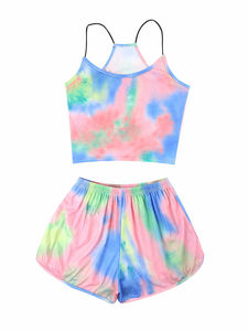 ชุดเซ็ตเสื้อครอปและกางเกงขาสั้นผู้หญิงมาใหม่ พร้อมโลโก้และดีไซน์ตามสั่ง ระบายอากาศได้ดีและแห้งเร็ว - Product Image 2