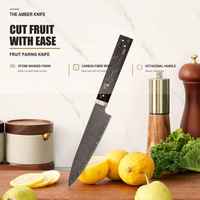Nieuw Product 6 Inch Keukenkok Groentekromming Utility Fruit Schilmes Japans Mes Met Koolstofvezel Handvat