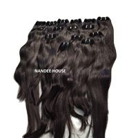 Extensiones de cabello humano negro Natural peruano de grado de doble cara 10A, estilo de cinta DIY, piezas frontales y paquete con encaje HD - Product Image 2