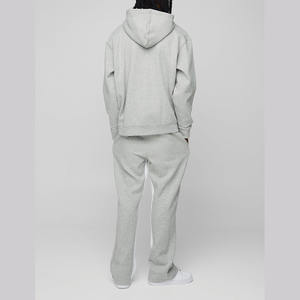 Conjunto de chándal de gran tamaño estampado para hombre, Sudadera con capucha y pantalones holgados con cintura elástica y bolsillos laterales - Product Image 3