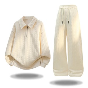 Conjunto de Dos Piezas, Chándal Informal de Forro Polar para Mujer, Invierno 2024, Conjuntos de Mujer, Sudadera con Capucha Extra Grande de Manga Larga, Pantalones Deportivos, Traje de Mujer - Product Image 4