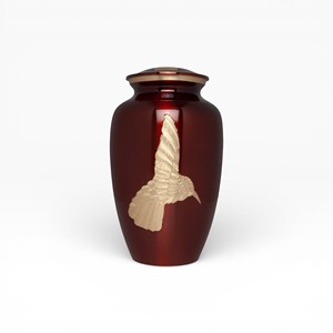 Soft Pearl White Cremation Urn with Subtle Wave <b>Texture</b> Gloss Finish and Silver Rim for Peaceful Remembrance - Product Image 3
